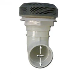 Bonde D'aspiration 5 Pouces ABS Gris -Essentials Boutique bonde d aspiration 5 pouces abs gris 4