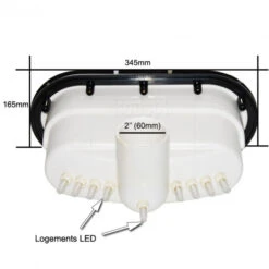 Devant -Essentials Boutique cascade led 35cm en inox 1