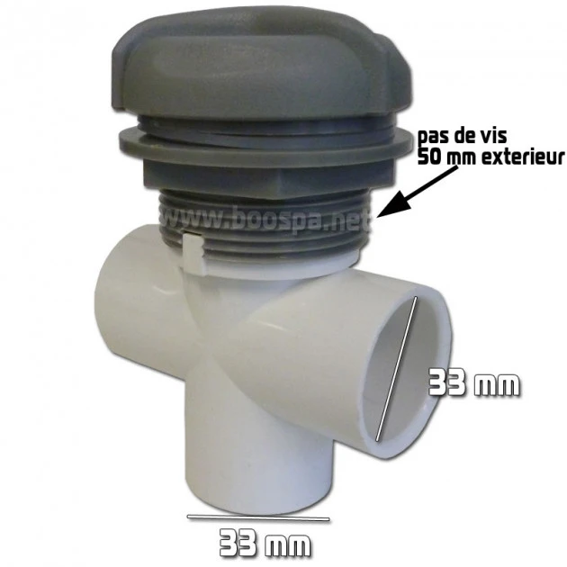 Vanne De Régulation Pour Cascade 1 Pouce Star / Gris ABS 5 Vanne De Régulation Pour Cascade 1 Pouce Star / Gris ABS – Image 3